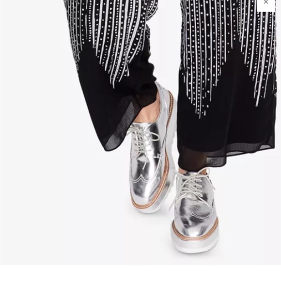 Jumpsuit Rachel Rachel Roy size 0, black and white FUN silhouette flare - Picture 3 of 5